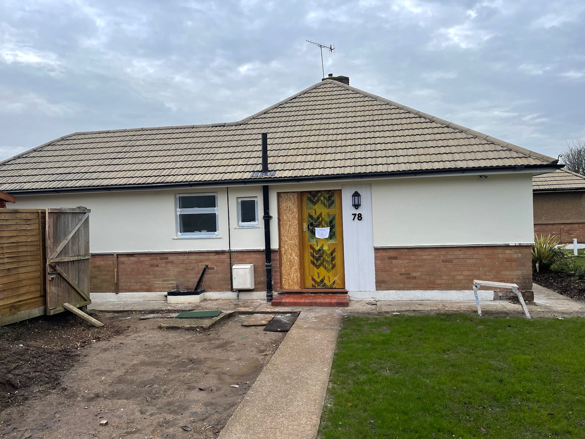 Rendered bungalow side