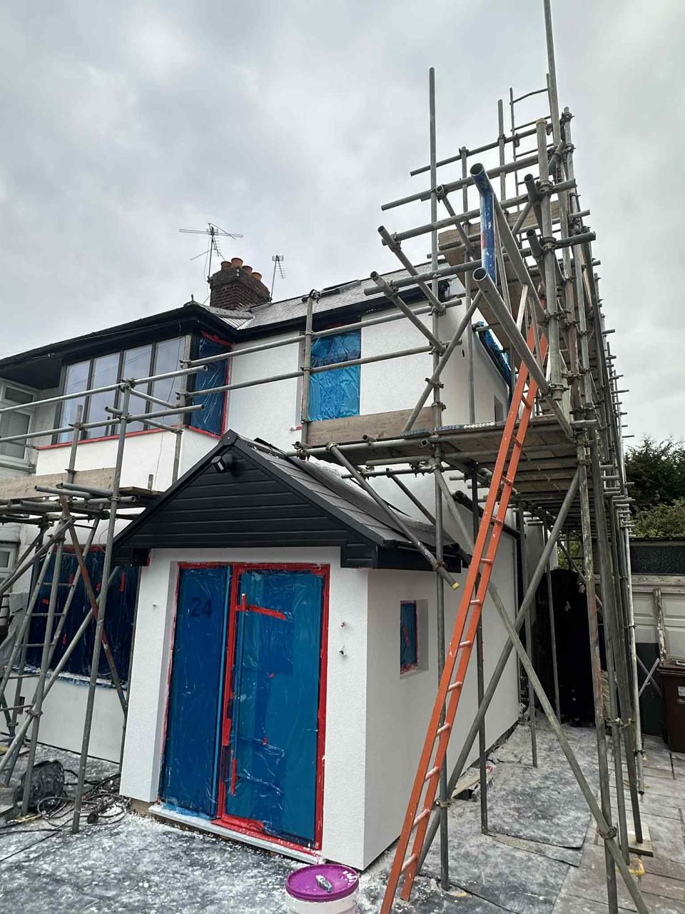 Venetian plaster media wall