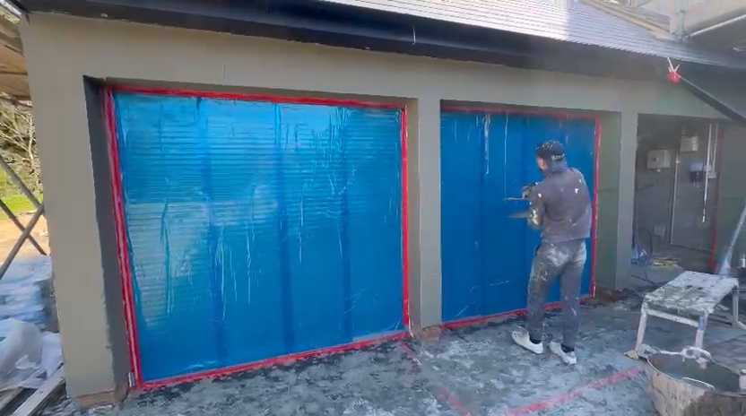 House prep with scaffolding